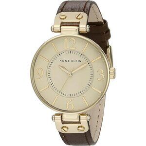 Anne Klein Women's Leather Strap Watch